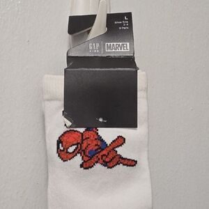 Marvel Spider-Man White and Red Socks - 3 Pack